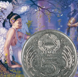 Денежный ритуал с серебряной монеткой