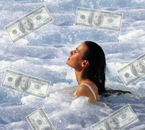 Привлекаем деньги во время купания в море